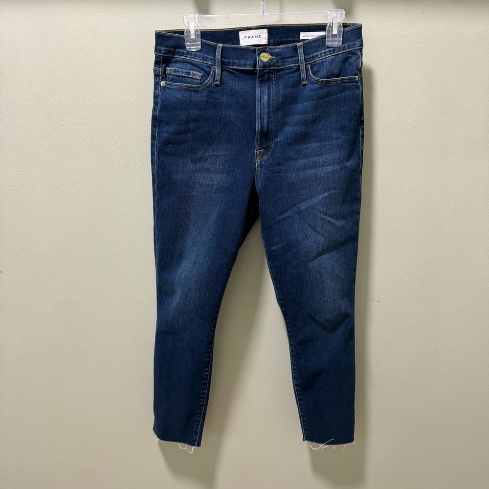 FRAME Ali High Rise Cigarette Denim Jeans Women’s Size 31 - Picture 2 of 4